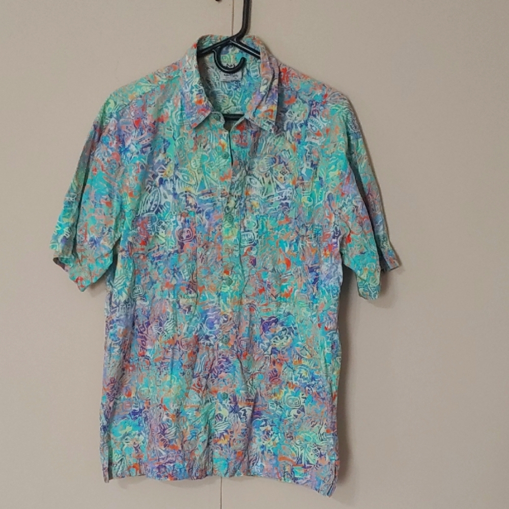 Rum Reggae Cabana Hawaiian Shirt Men's Size Large